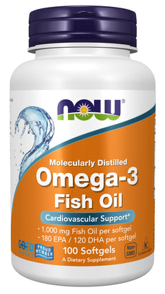 NOW Foods Omega-3 1000 mg Fish Oil