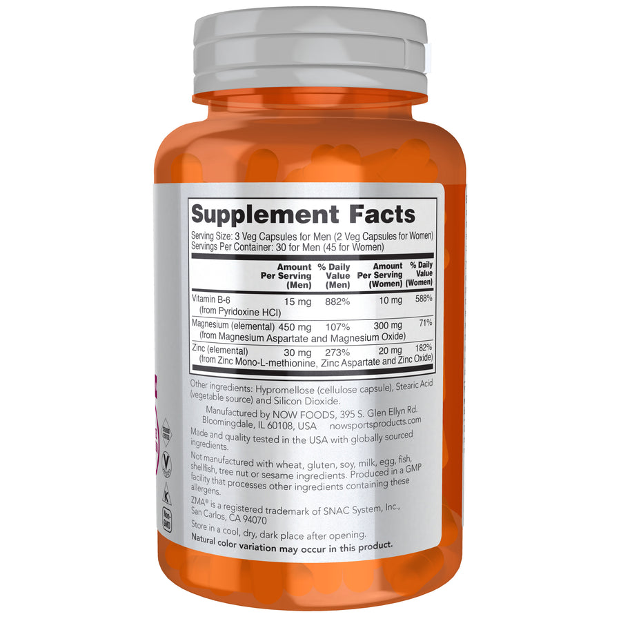 NOW Foods Sports ZMA, 90 Capsules