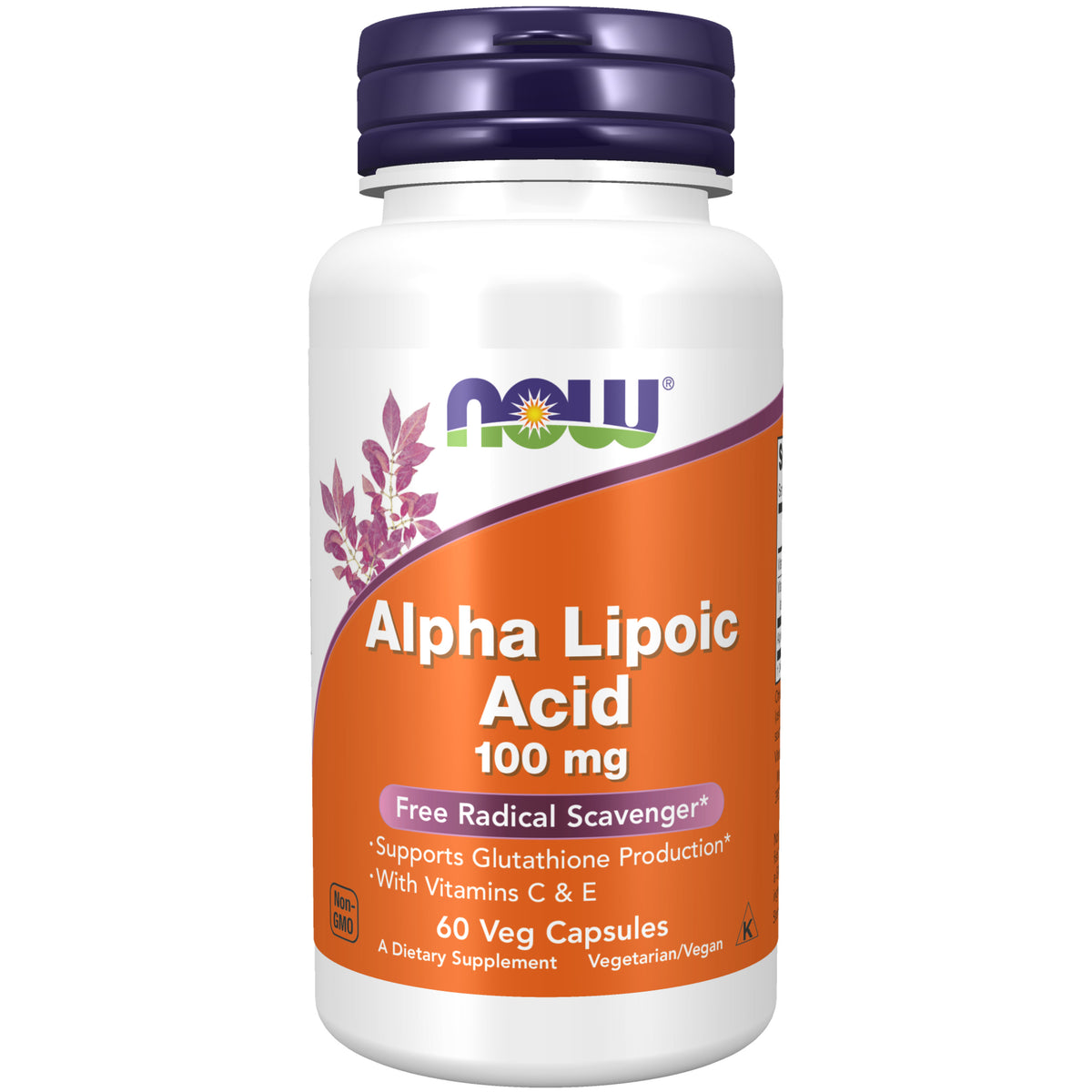 NOW Foods Alpha Lipoic Acid 100 mg, 60 Veg Capsules
