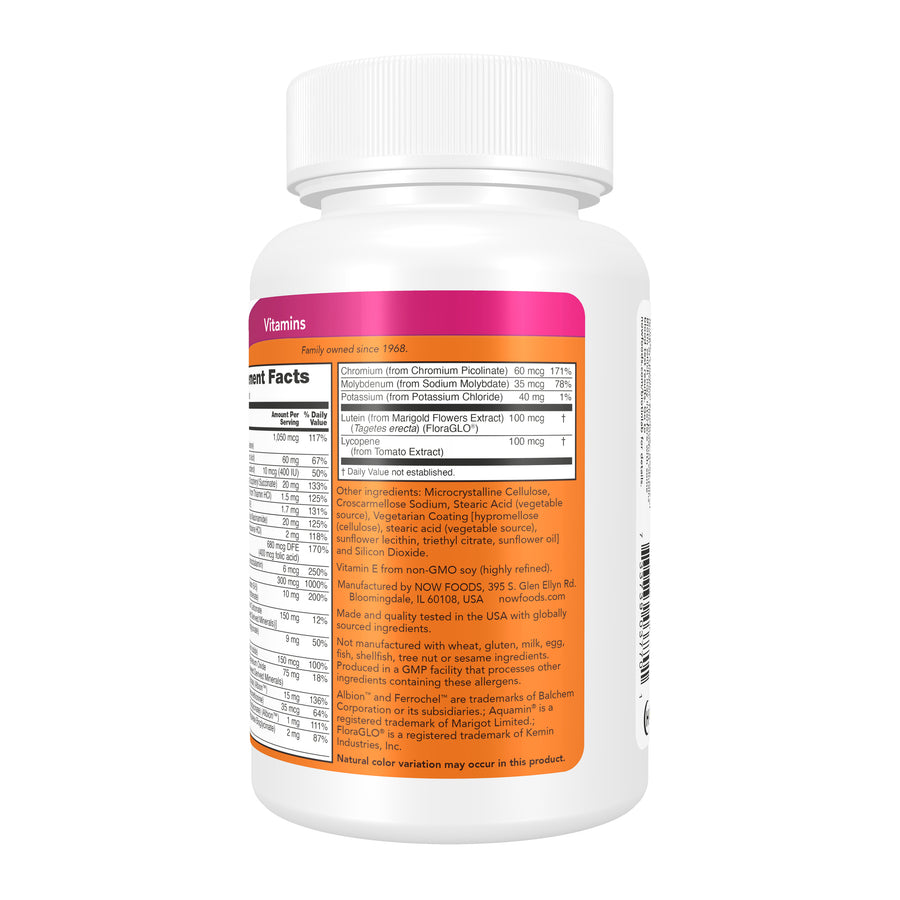 NOW Foods Daily Vits Multivitamin, 100 Tablets