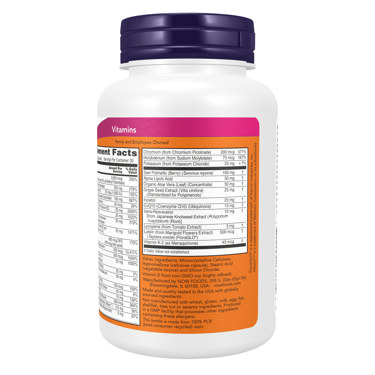 NOW Foods ADAM Men's Multivitamin, 90 Veg Capsules