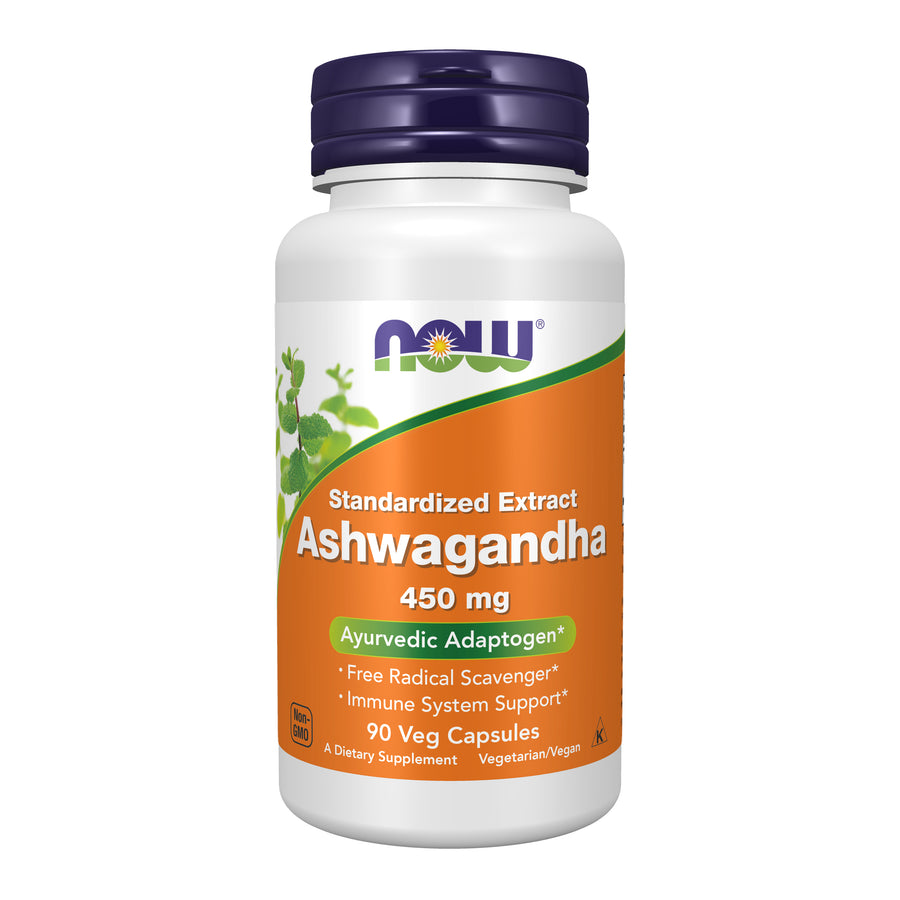 NOW Foods Ashwagandha 450 mg, 90 Veg Capsules