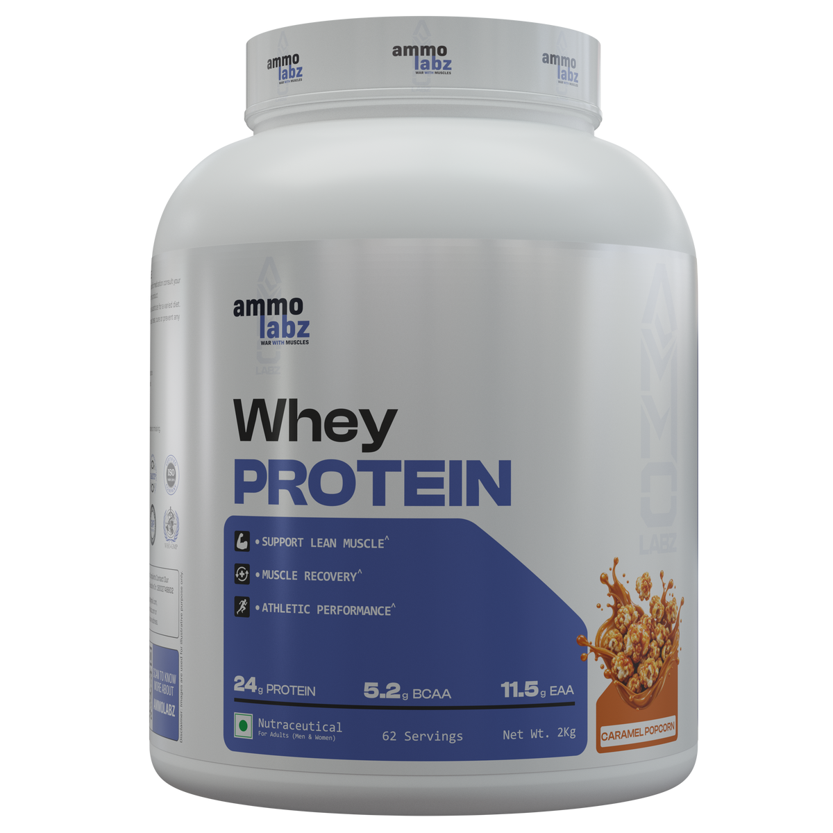 Ammo Labz Whey Protein, 2 kg (62 Servings)