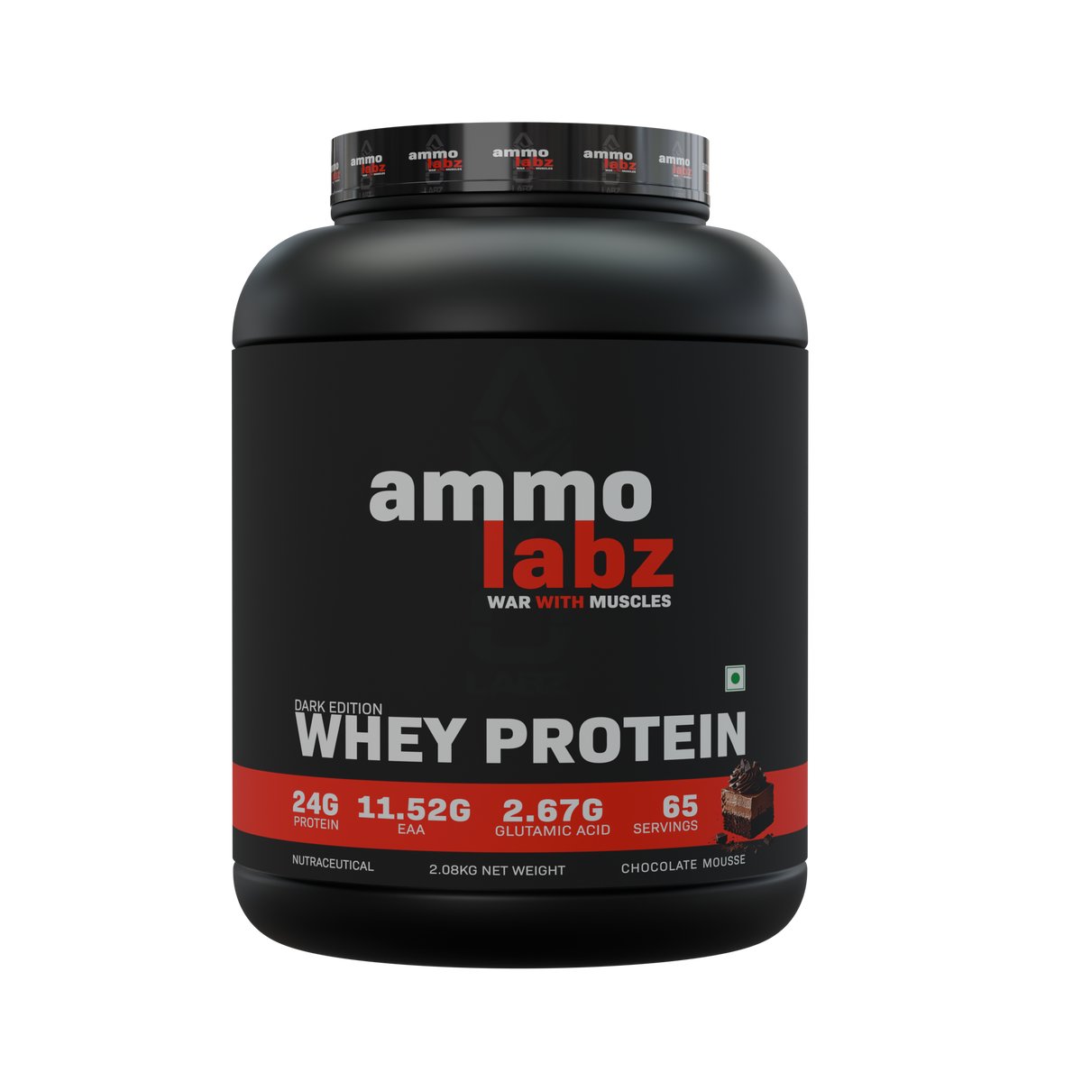 Ammo Labz Whey Protein Dark Edition, 2.08 kg (65 Servings)